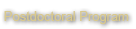 Postdoctoral Program